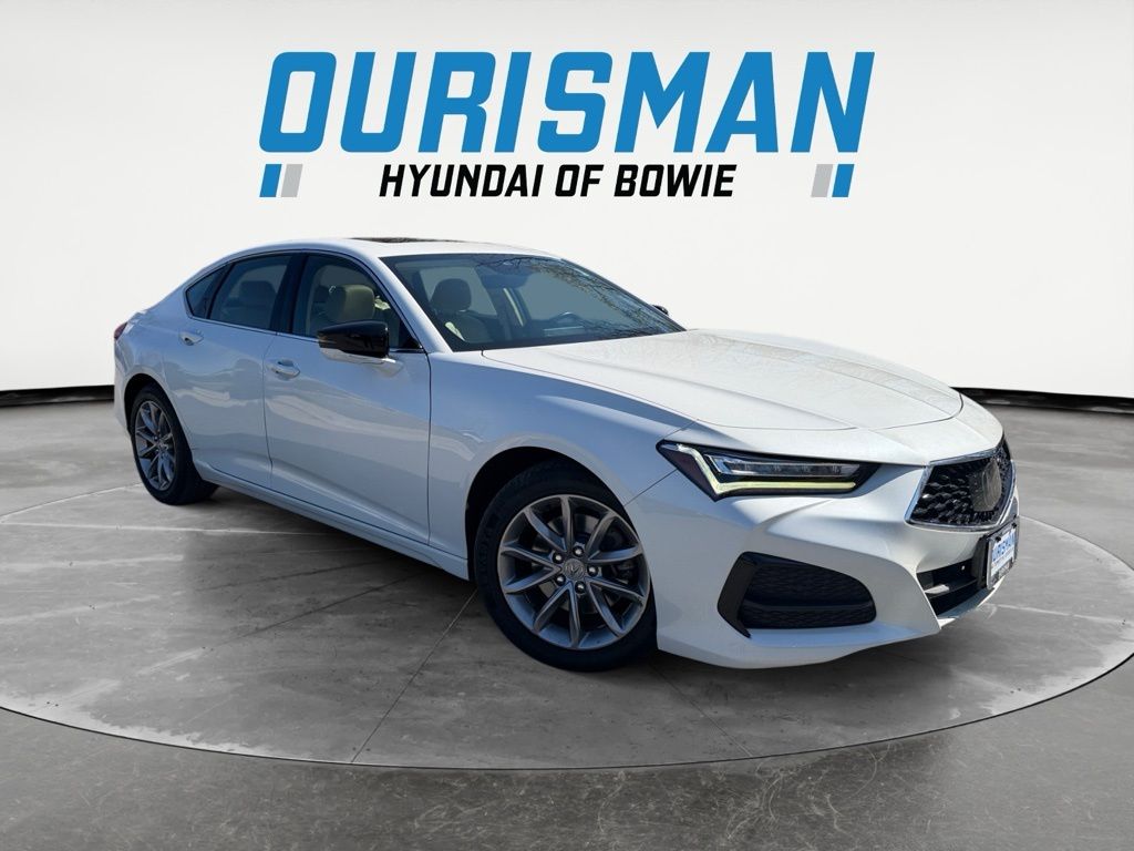 Platinum White Pearl 2021 Acura TLX FWD Sedan Front-Wheel Drive Automatic