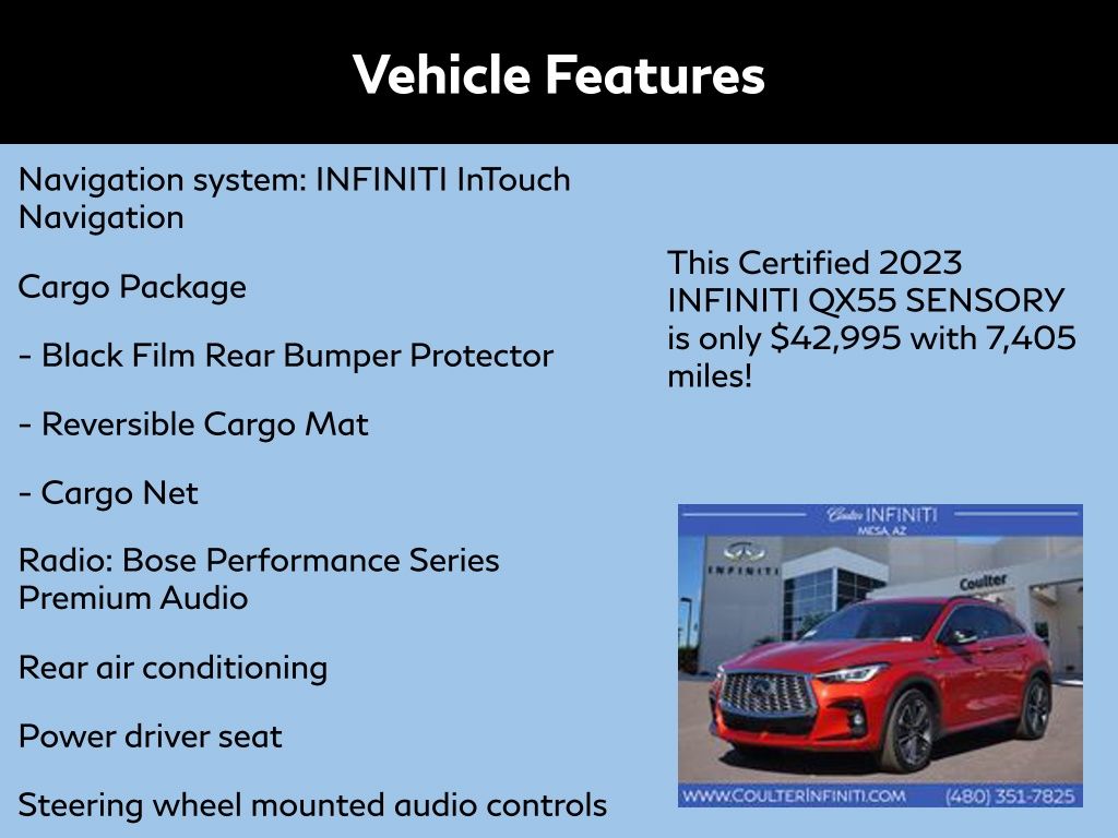 2023 INFINITI QX55 SENSORY 2