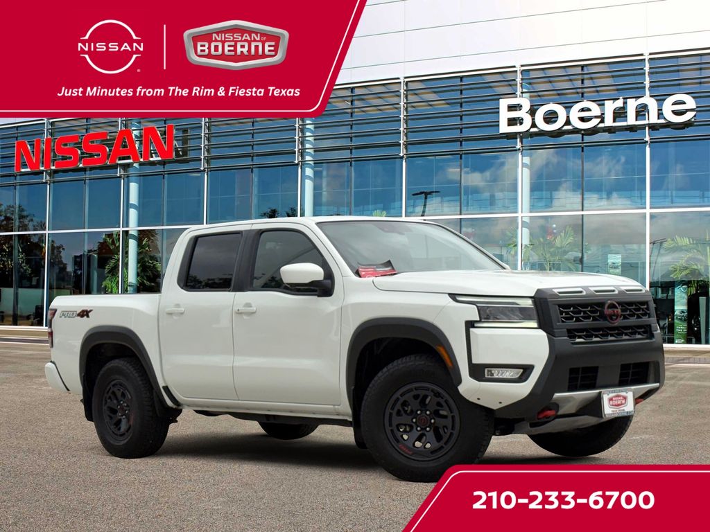 Glacier White 2025 Nissan Frontier Pickup Truck Four-Wheel Drive 9-Speed Automatic Overdrive