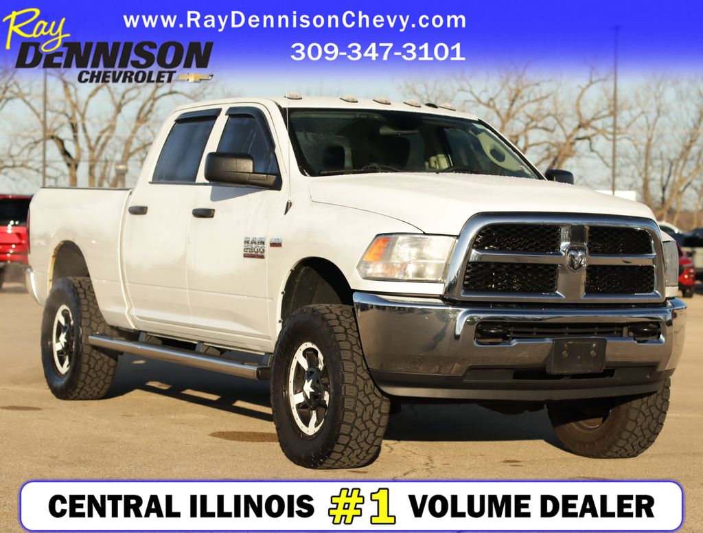 Bright White Clearcoat 2018 RAM 2500 Tradesman Crew Cab 4WD Pickup Truck Four-Wheel Drive 6-Speed Automatic
