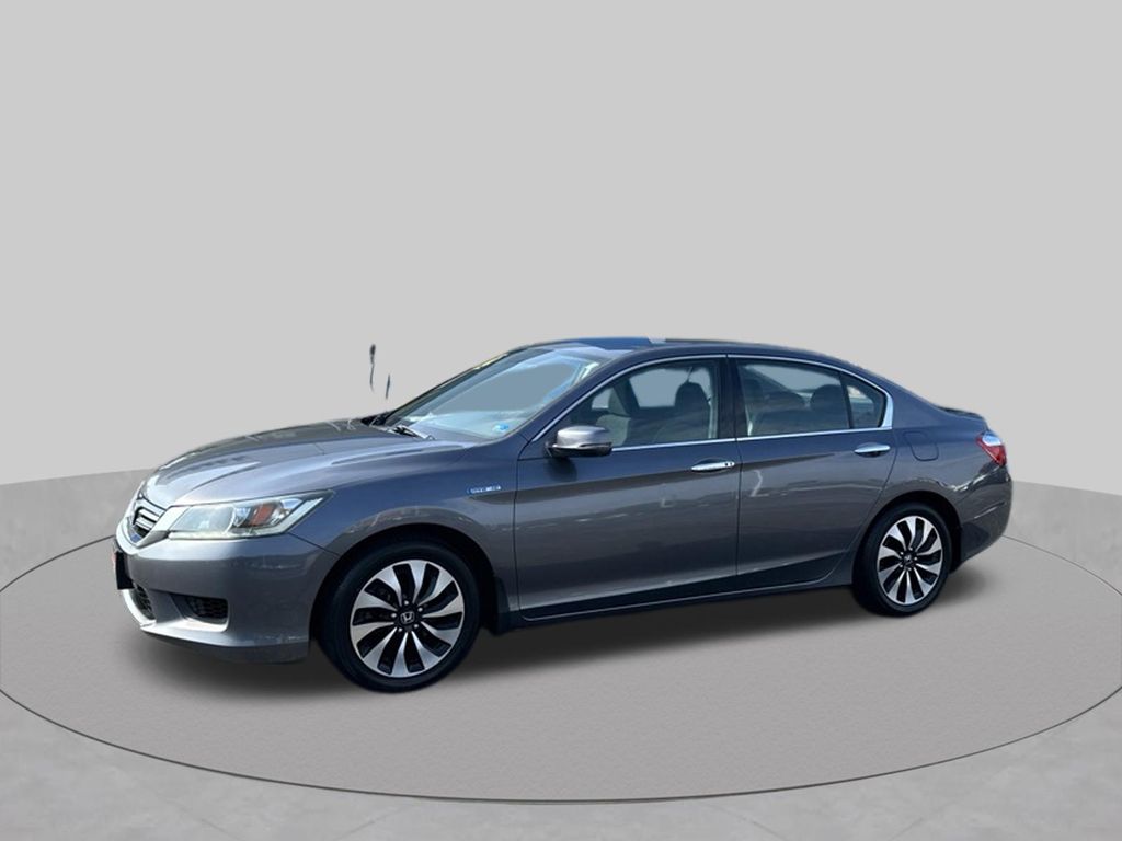 Gray 2014 Honda Accord Hybrid Sedan Front-Wheel Drive Continuously Variable Transmission