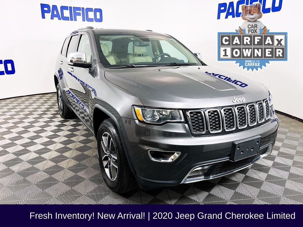 Gray (Granite Crystal Metallic Clearcoat) 2020 Jeep Grand Cherokee Limited 4WD SUV / Crossover Four-Wheel Drive 8-Speed Automatic