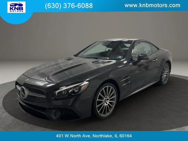 Gray 2019 Mercedes-Benz SL-Class SL 450 RWD Convertible Rear-Wheel Drive 9-Speed Automatic