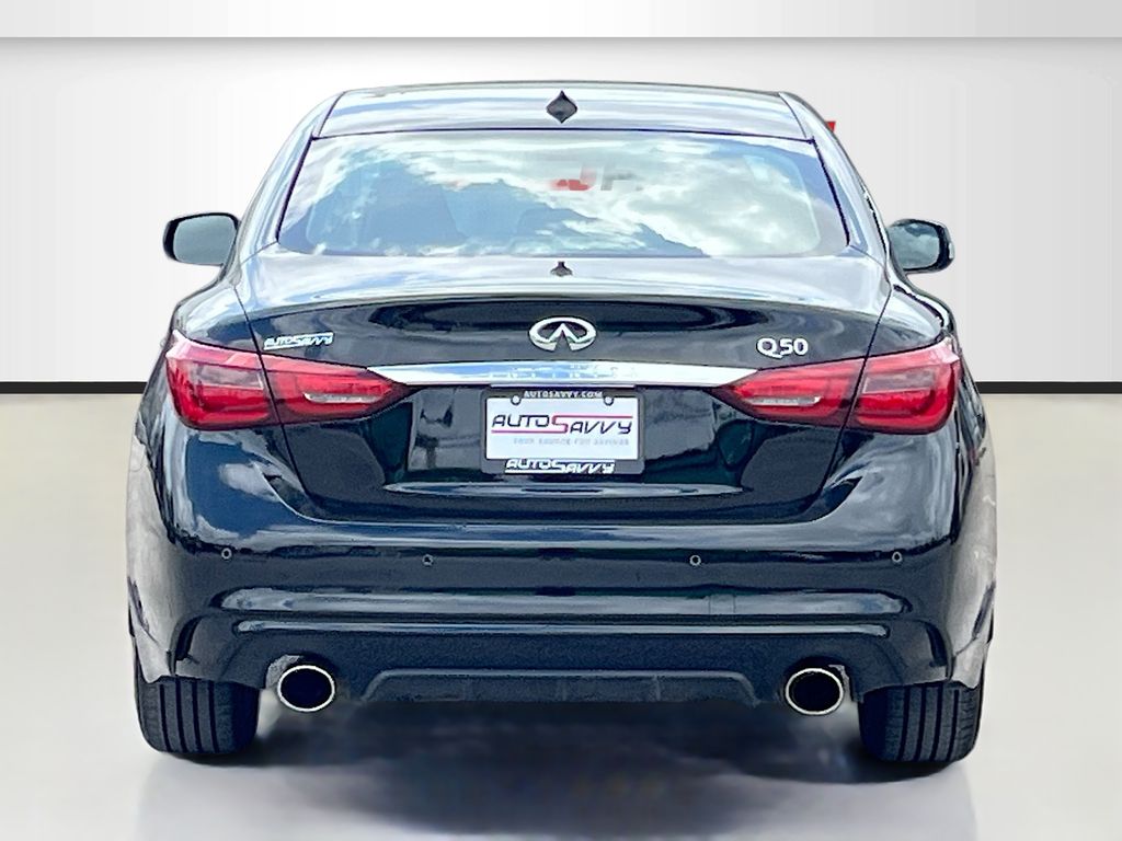 2024 INFINITI Q50 LUXE Black at AutoSavvy Houston Northwest