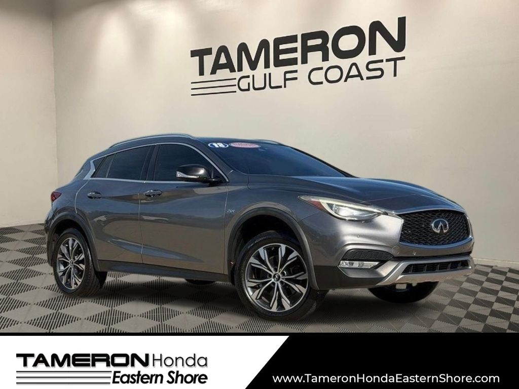 Gray (Graphite Shadow) 2018 INFINITI QX30 SUV / Crossover All-Wheel Drive 7-Speed Automatic Overdrive
