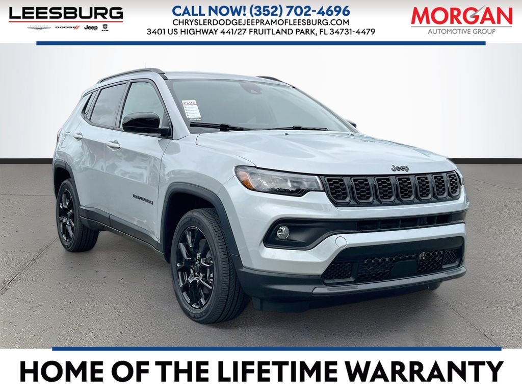 Silver 2026 Jeep Compass SUV / Crossover Four-Wheel Drive 8-Speed Automatic
