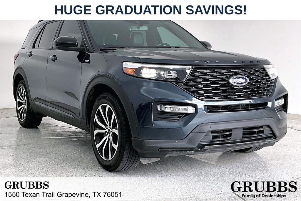Stone Blue Metallic 2024 Ford Explorer ST-Line RWD SUV / Crossover Rear-Wheel Drive Automatic