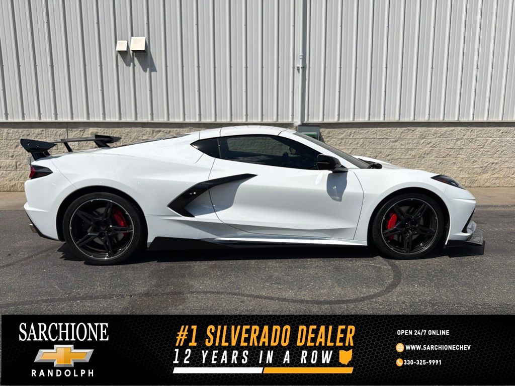 Arctic White 2020 Chevrolet Corvette Coupe Rear-Wheel Drive 8-Speed Dual Clutch