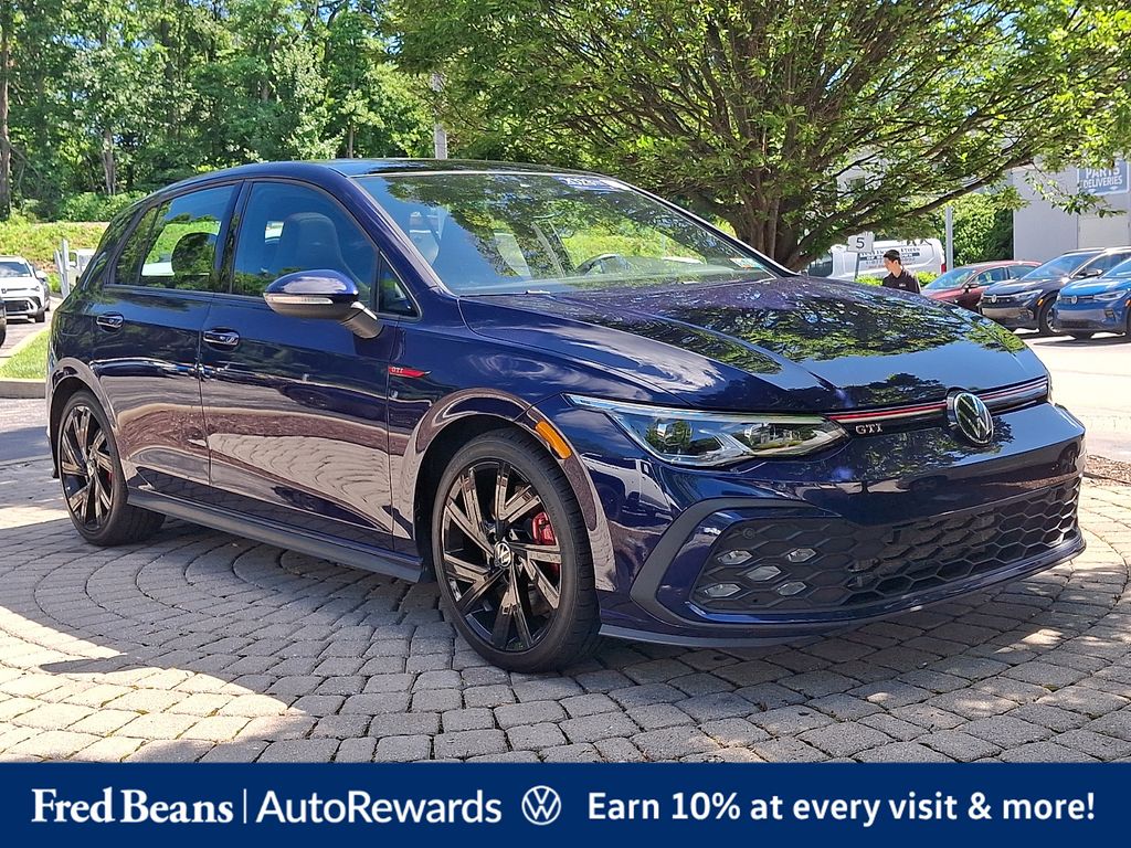 Atlantic Blue Metallic 2023 Volkswagen Golf GTI Hatchback Front-Wheel Drive 6-Speed Manual