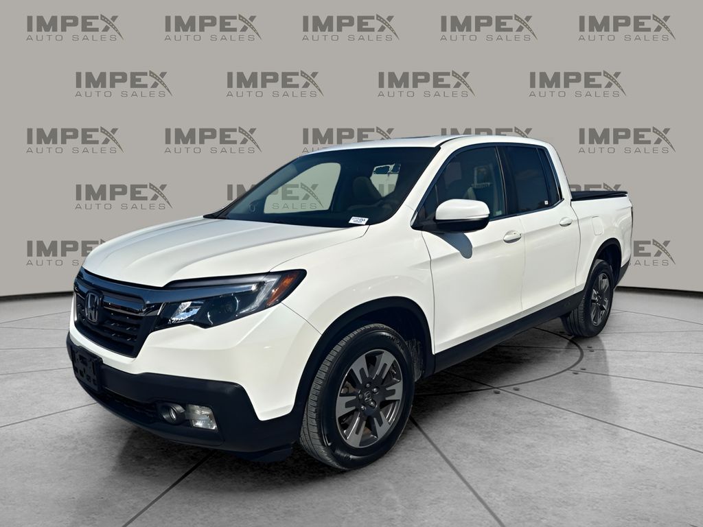 White Diamond Pearl 2019 Honda Ridgeline Pickup Truck All-Wheel Drive 6-Speed Automatic