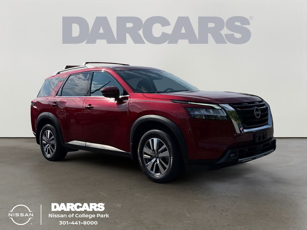 Red (Scarlet Ember Tintcoat) 2023 Nissan Pathfinder SUV / Crossover All-Wheel Drive 9-Speed Automatic
