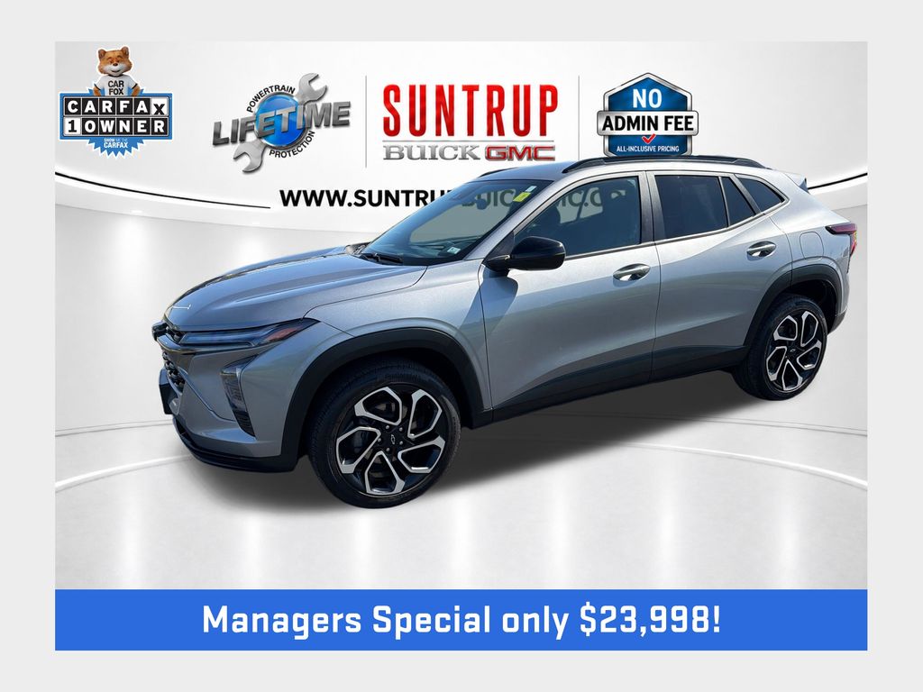 Sterling Gray Metallic 2025 Chevrolet Trax RS with 2RS FWD SUV / Crossover Front-Wheel Drive 6-Speed Automatic