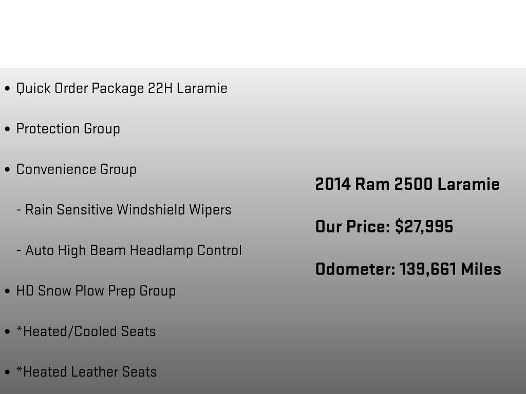 2014 Ram 2500 Laramie White at Phil Fitts Ford