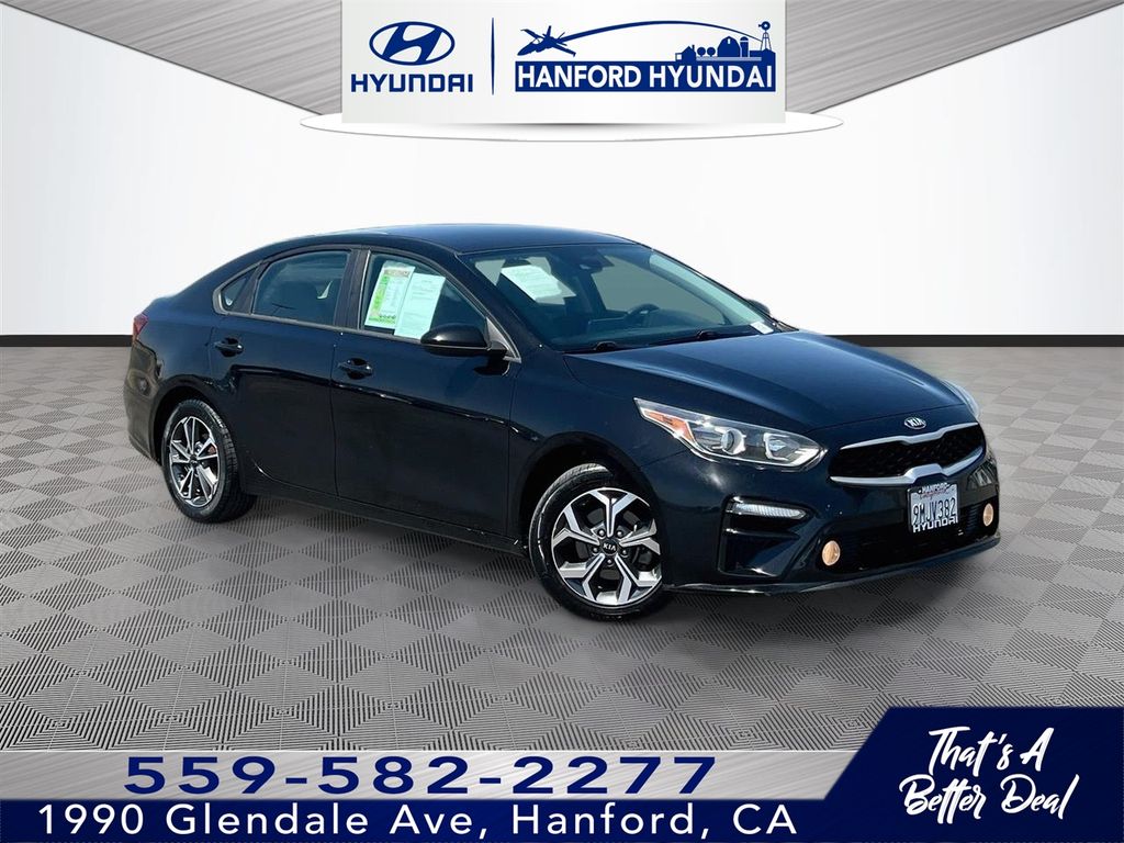 Aurora Black Pearl 2021 Kia Forte Sedan Front-Wheel Drive Continuously Variable Transmission