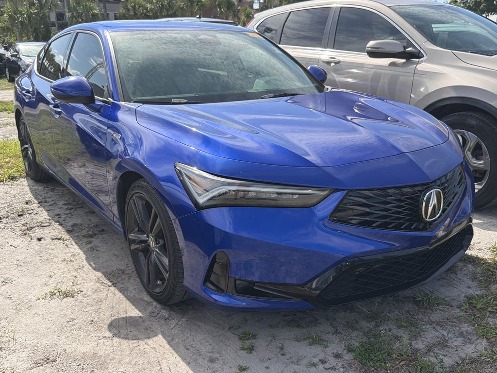 Apex Blue Pearl 2024 Acura Integra FWD with A-SPEC Package Sedan Front-Wheel Drive Continuously Variable Transmission