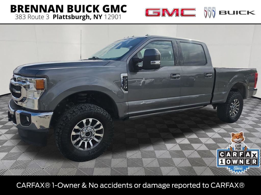 Gray Metallic 2022 Ford F-350 Super Duty Lariat Crew Cab 4WD Pickup Truck Four-Wheel Drive Automatic