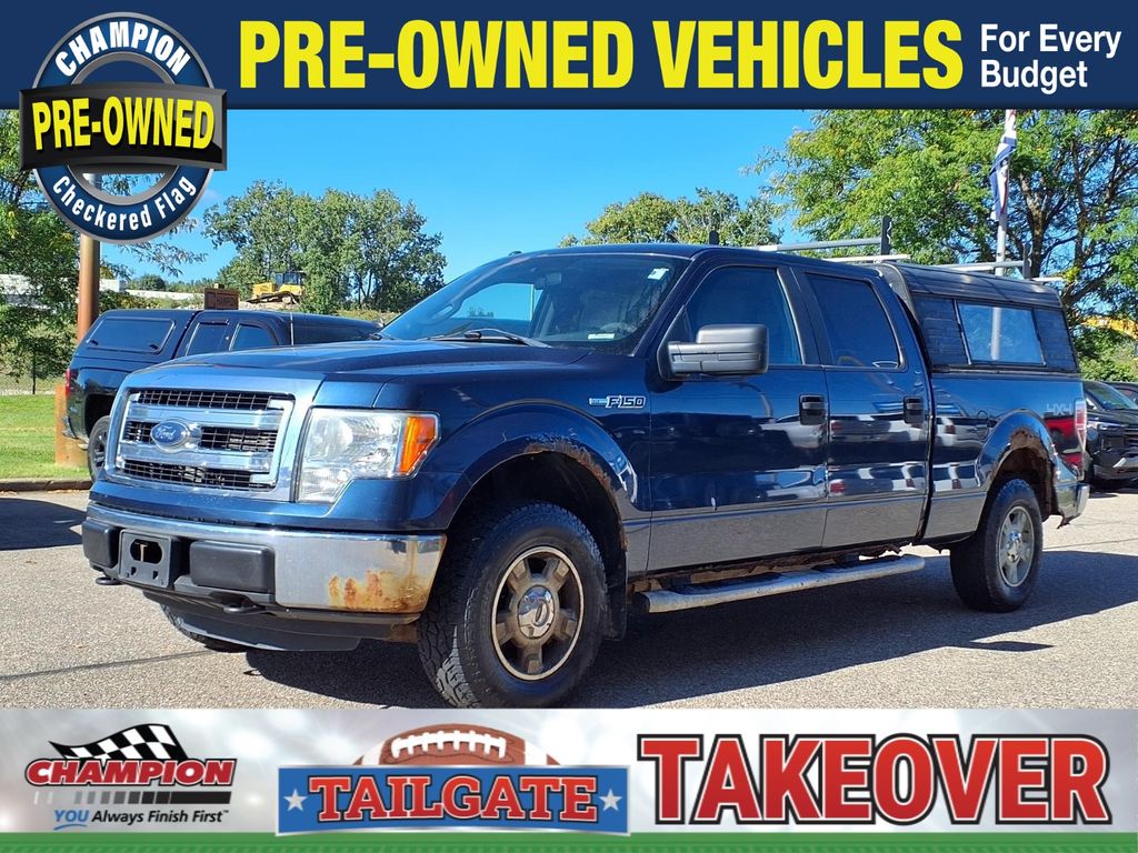 Blue 2013 Ford F-150 Pickup Truck Four-Wheel Drive 6-Speed Automatic