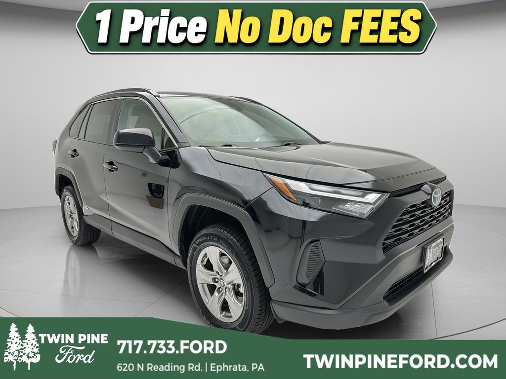 Midnight Black Metallic 2024 Toyota RAV4 Hybrid SUV / Crossover All-Wheel Drive Automatic