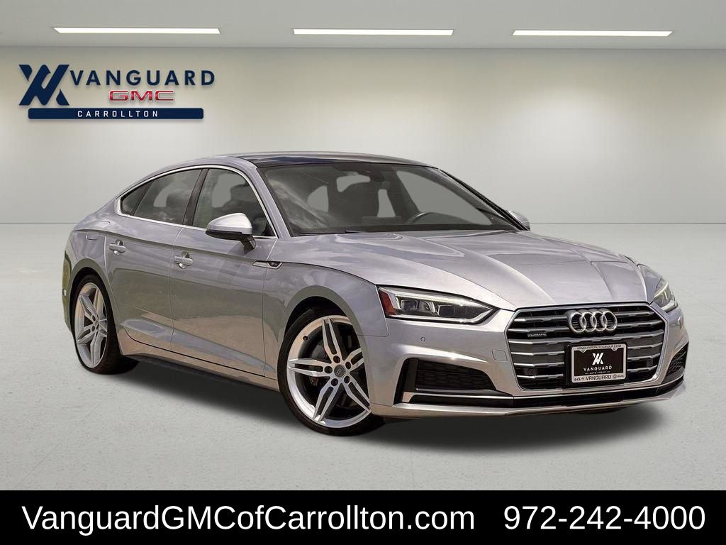 Gray 2019 Audi A5 Sportback Sedan All-Wheel Drive 7-Speed Automatic