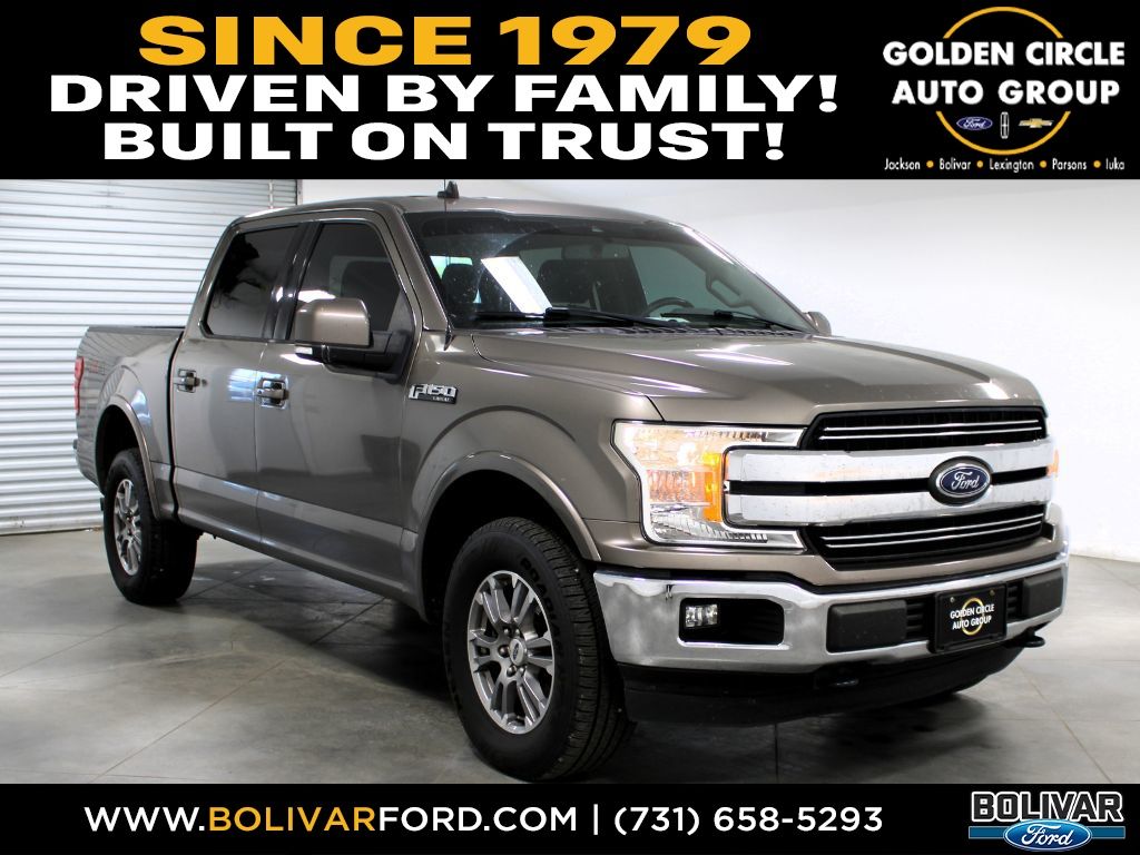 Stone Gray Metallic 2019 Ford F-150 Lariat SuperCrew 4WD Pickup Truck Four-Wheel Drive Automatic
