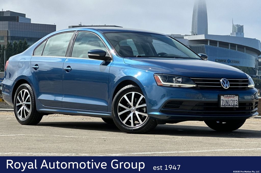 Silk Blue Metallic 2017 Volkswagen Jetta Sedan Front-Wheel Drive 6-Speed Automatic