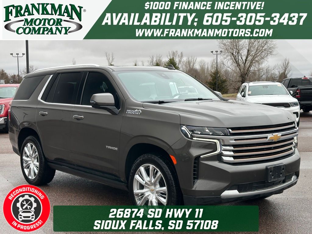 Graywood Metallic 2021 Chevrolet Tahoe High Country 4WD SUV / Crossover Four-Wheel Drive Automatic