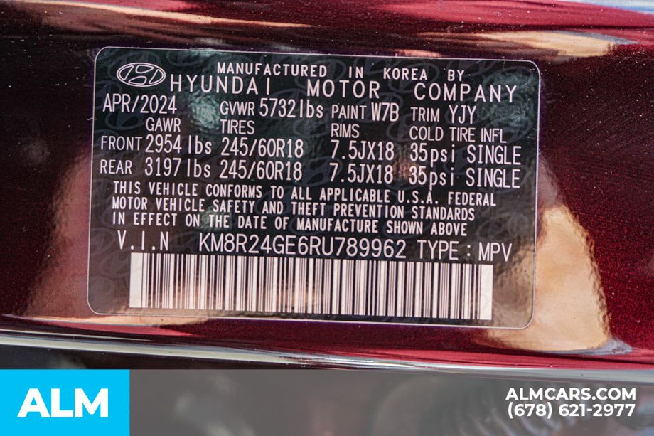 Used 2024 Red Hyundai SEL image 60