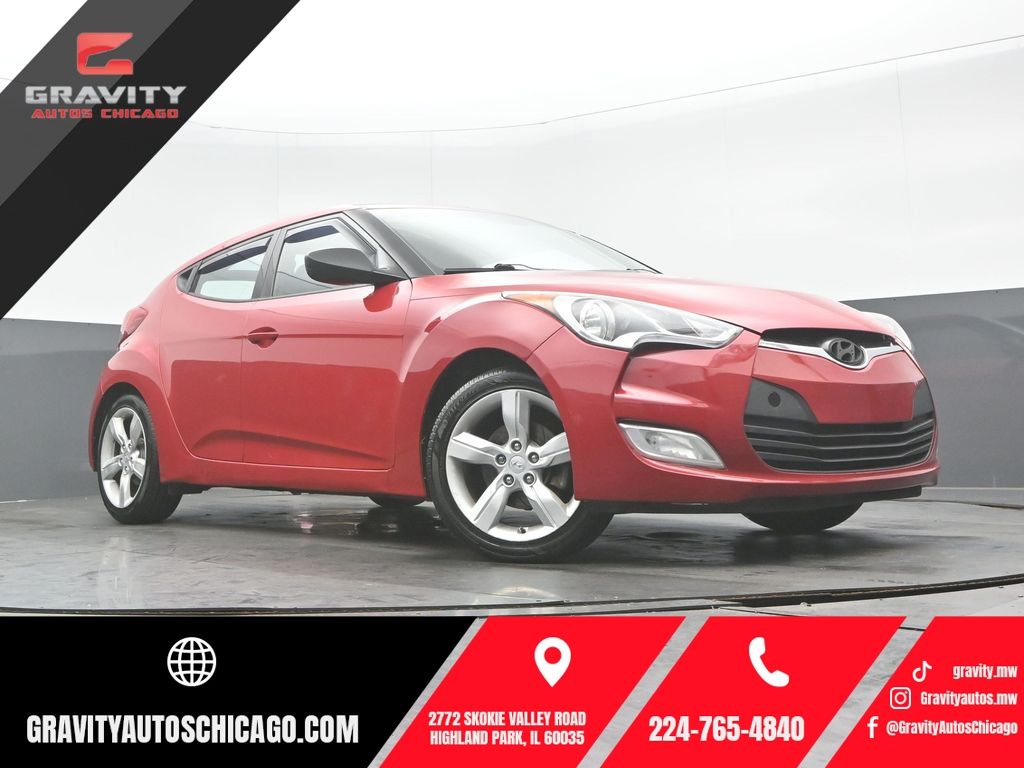 Boston Red Metallic 2014 Hyundai Veloster Coupe Front-Wheel Drive 6-Speed Manual