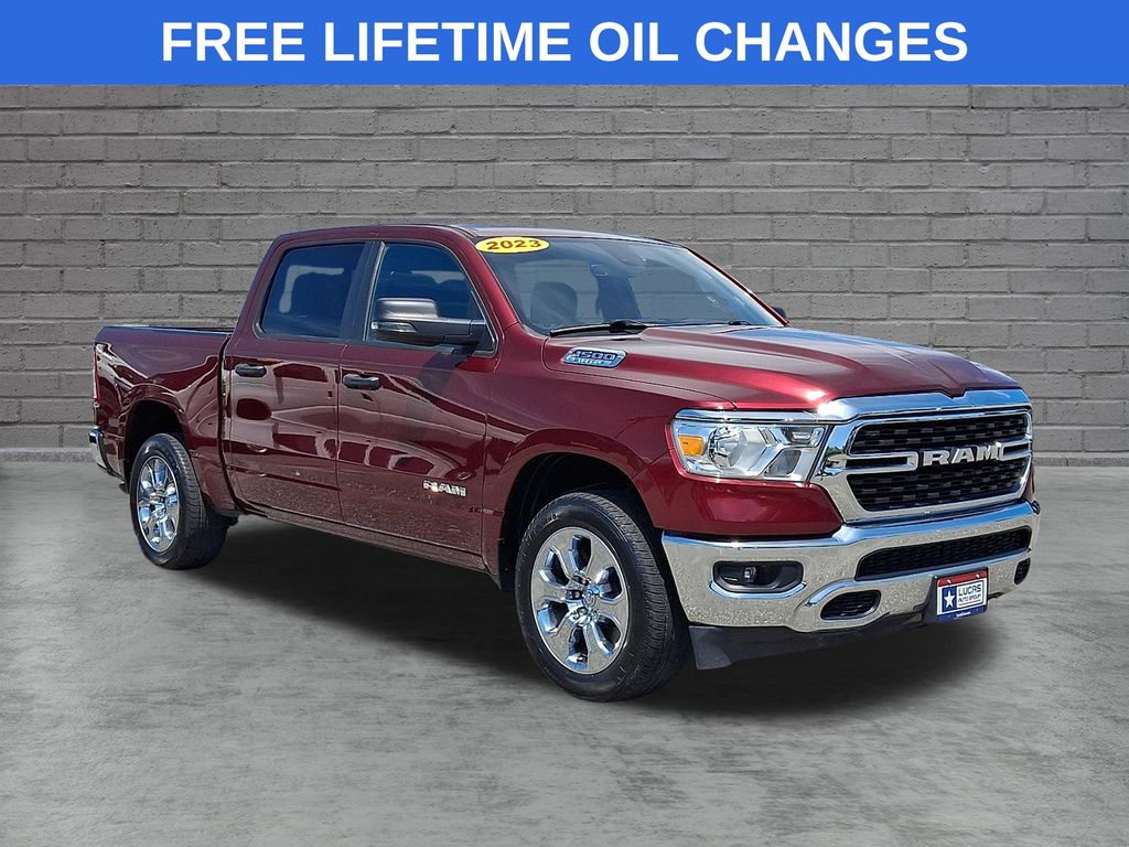 Red 2023 RAM 1500 Pickup Truck Four-Wheel Drive 8-Speed Automatic
