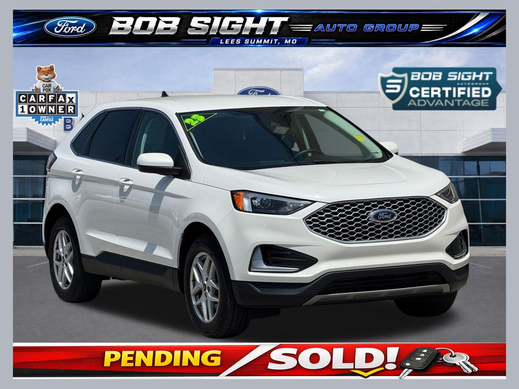 Star White Metallic Tri-Coat 2023 Ford Edge SUV / Crossover All-Wheel Drive 8-Speed Automatic