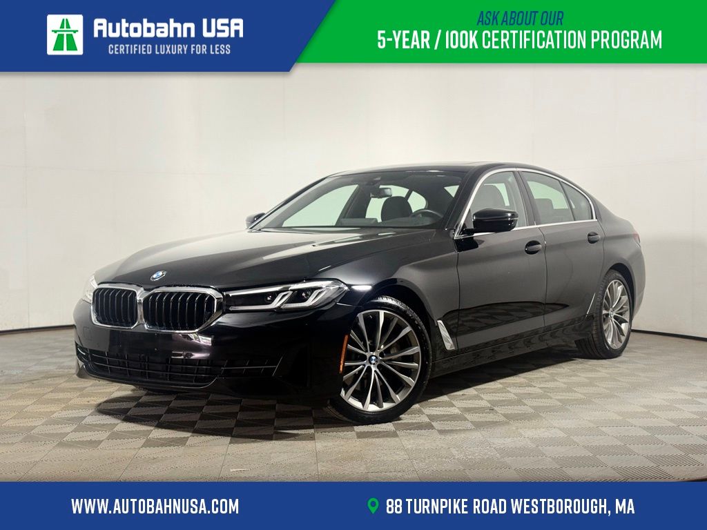 Jet Black 2023 BMW 5 Series Sedan All-Wheel Drive 8-Speed Automatic