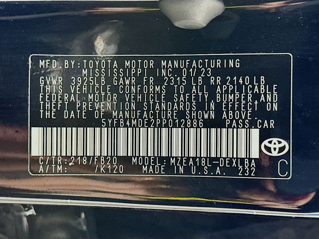 2023 Toyota Corolla LE 30