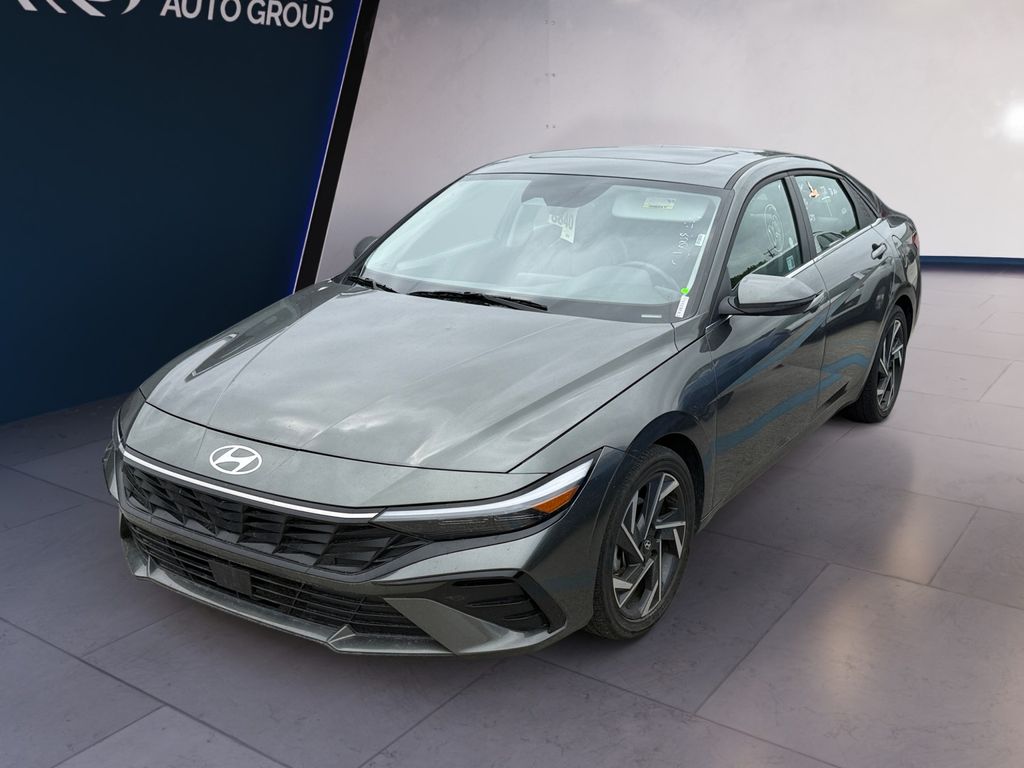 Amazon Gray 2025 Hyundai Elantra Limited FWD Sedan Front-Wheel Drive Continuously Variable Transmission