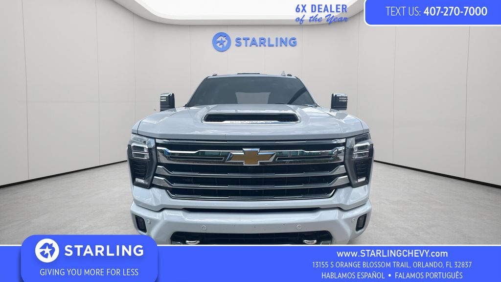 White (Iridescent Pearl Tricoat) 2024 Chevrolet Silverado 2500HD High Country Crew Cab 4WD Pickup Truck Four-Wheel Drive Automatic