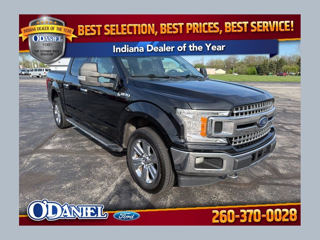 Shadow Black 2018 Ford F-150 XLT SuperCrew 4WD Pickup Truck Four-Wheel Drive Automatic