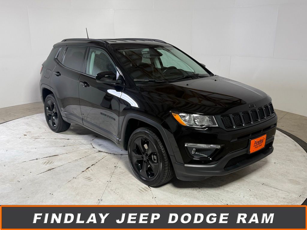 Diamond Black Crystal Pearlcoat 2021 Jeep Compass Altitude 4WD SUV / Crossover Four-Wheel Drive 9-Speed Automatic