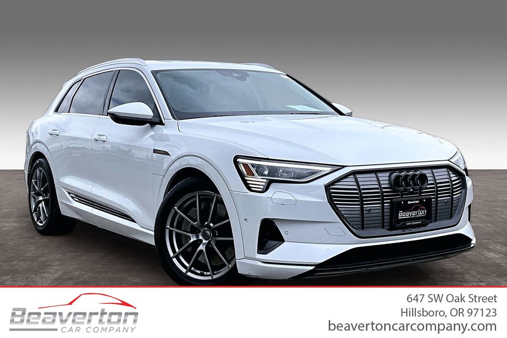 White 2019 Audi e-tron SUV / Crossover All-Wheel Drive Automatic