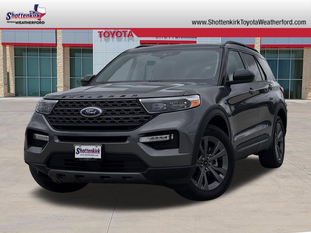 Carbonized Gray Metallic 2023 Ford Explorer XLT AWD SUV / Crossover All-Wheel Drive Automatic