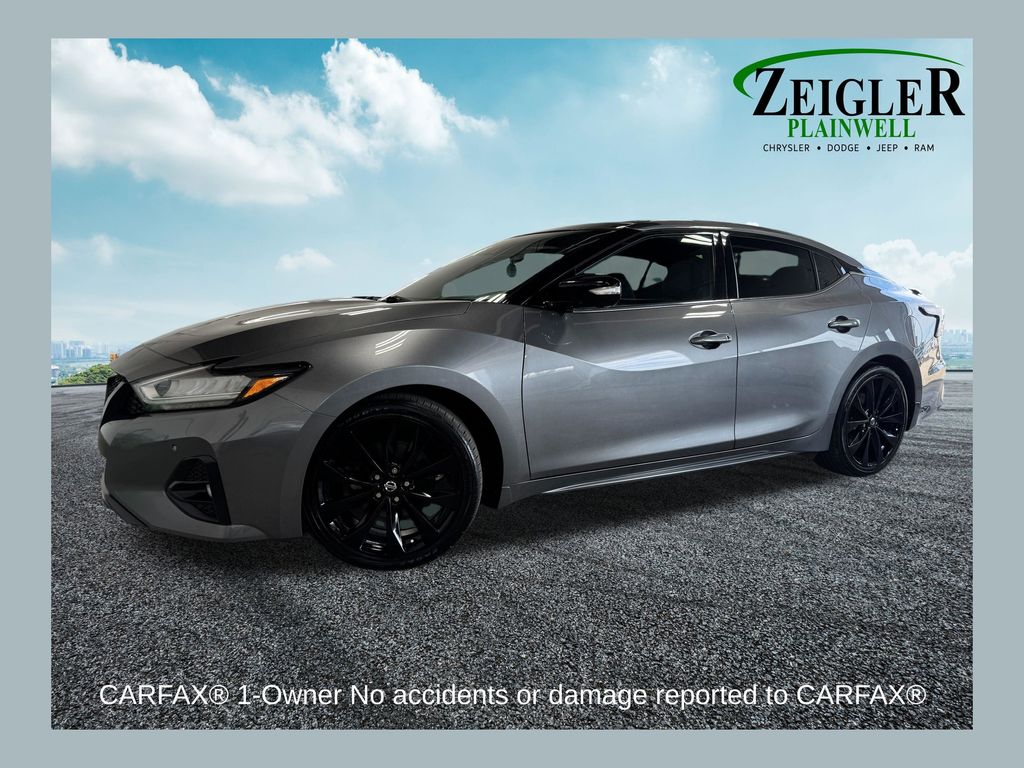 Gray 2021 Nissan Maxima Sedan Front-Wheel Drive Continuously Variable Transmission
