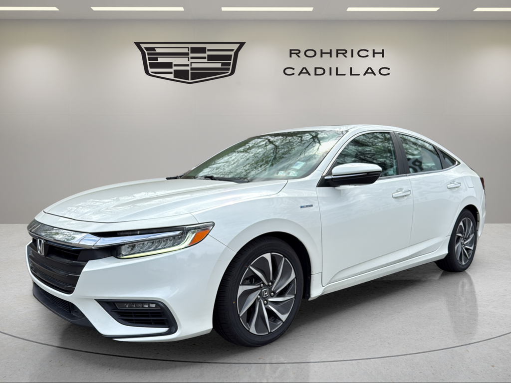 White 2019 Honda Insight Touring Sedan FWD Sedan Front-Wheel Drive Continuously Variable Transmission