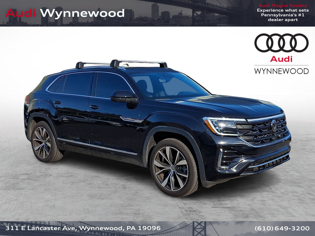 Black 2025 Volkswagen Atlas Cross Sport SUV / Crossover All-Wheel Drive 8-Speed Automatic