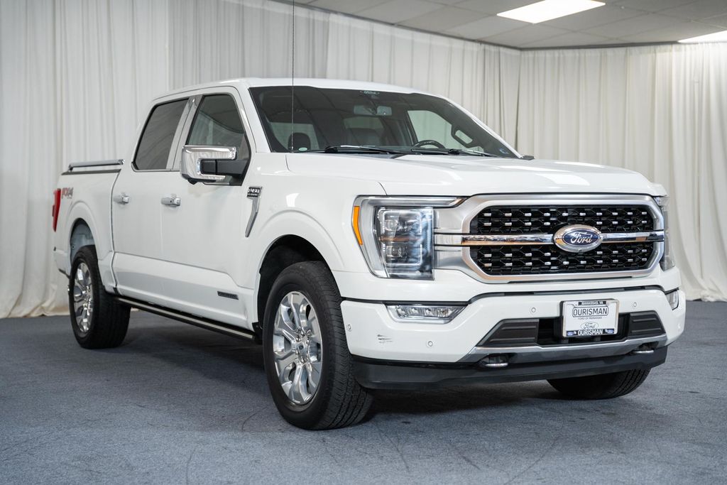 Star White Metallic Tri-Coat 2021 Ford F-150 Pickup Truck Four-Wheel Drive Automatic