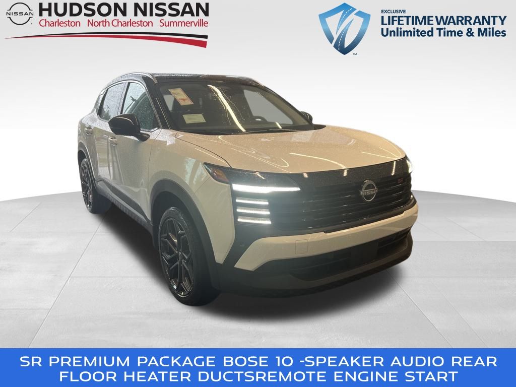 2025 Aspen White Tricoat/Super Black Nissan Kicks SR SUV