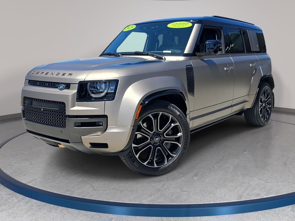 Red (Petra Copper Premium Met) 2025 Land Rover Defender SUV / Crossover All-Wheel Drive 8-Speed Automatic