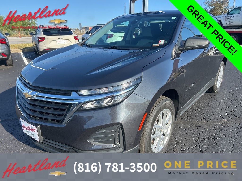 Iron Gray Metallic 2022 Chevrolet Equinox LS AWD with 1FL SUV / Crossover Four-Wheel Drive 6-Speed Automatic Overdrive