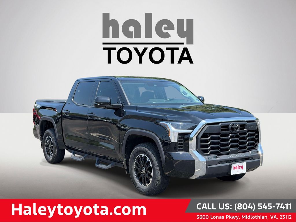 Midnight Black Metallic 2023 Toyota Tundra Pickup Truck Four-Wheel Drive Automatic