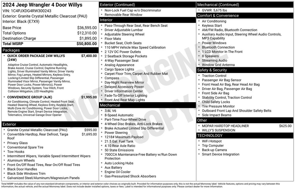 Used Car 2024 Jeep Wrangler  Willys For Sale Under $40,000 In Austin, Texas