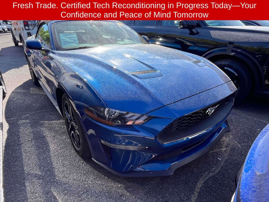 Atlas Blue Metallic 2022 Ford Mustang EcoBoost Premium Convertible RWD Convertible Rear-Wheel Drive Automatic