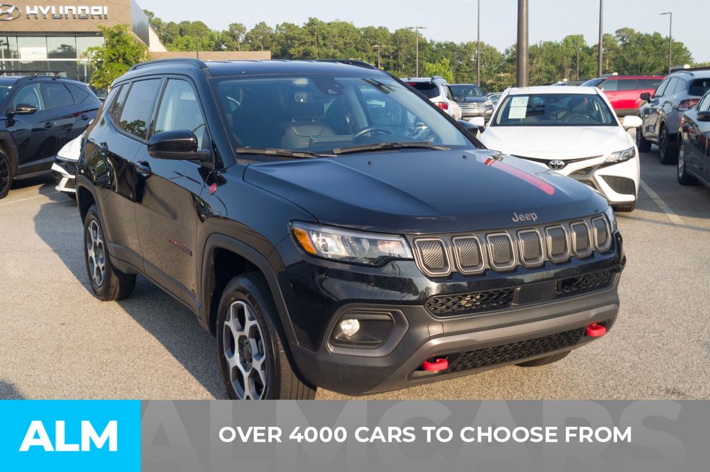 Used 2022 Jeep Compass Trailhawk with VIN 3C4NJDDB7NT236662 for sale in Florence, SC