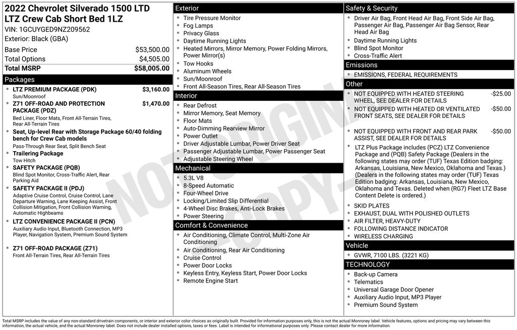 Used 2022 Chevrolet Silverado 1500 LTD Truck